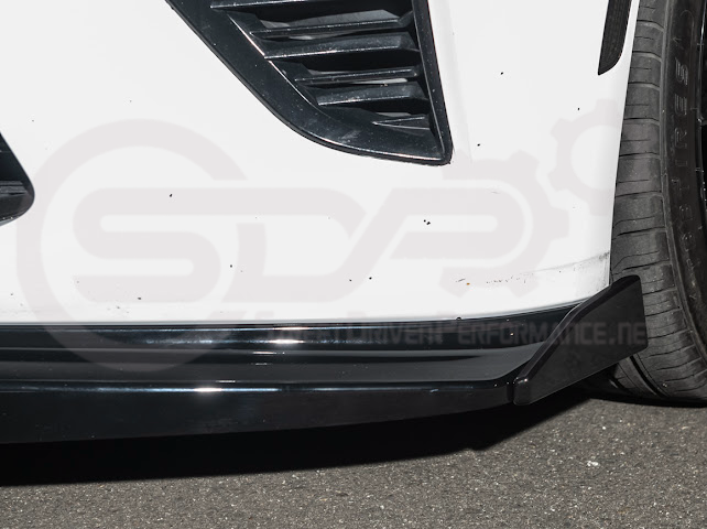 2016-2024 Camaro SS & 2019-2024 Chevrolet Camaro LT / LS / RS Models | SDP T6 Style GLOSSY BLACK Front Lip Splitter Side End Cap & Side Skirts Aero Kit