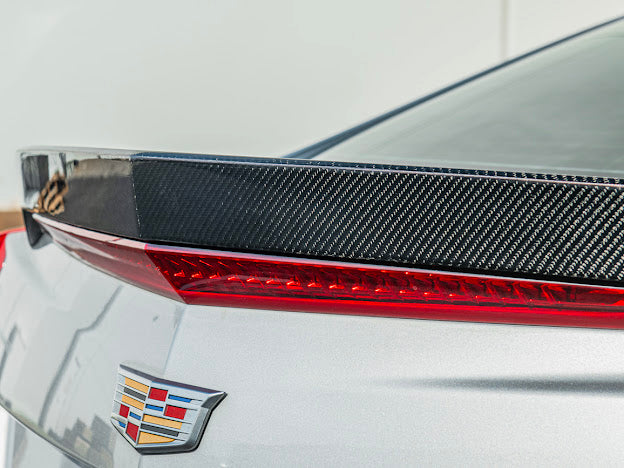 2016 - 2019 Cadillac ATS-V Sedan | Carbon Fiber SDP Style Rear Trunk Lid Spoiler Wing