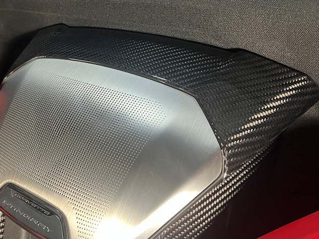 2020+ CORVETTE C8 CONVERTIBLE | CARBON FIBER INTERIOR WATERFALL SPEAKER GRILLE