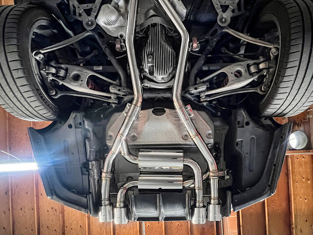 2014-2019 BMW F80 M3 & F82 / F83 M4 | MUFFLER AXLE BACK WITH RESONATED MID PIPE CAT BACK EXHAUST