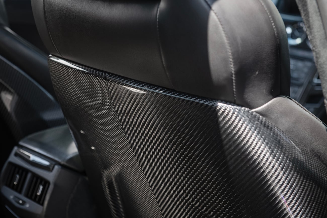 2009-2015 Cadillac CTS/CTS-V V2 CARBON FIBER SEAT BACK PANEL COVER REPLACEMENT PAIR