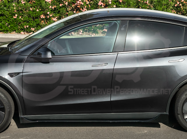 2025-UP TESLA MODEL Y | SDP TRACK STYLE SIDE SKIRTS ROCKER PANEL GROUND EFFECTS PAIR