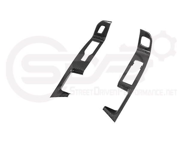 2021-UP FORD F-150 | FACTORY STYLE CARBON FIBER FRONT DOOR GLASS LIFTING PANEL COVER