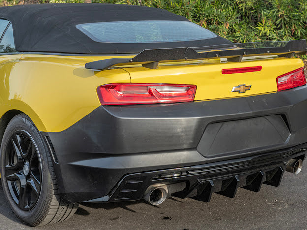 2010-2013 5TH GEN CAMARO GM FLUSH MOUNT WING SMOKE TINTED WICKERBILL