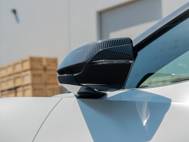 2020+ CORVETTE C8 | CARBON FIBER LOWER MIRROR COVERS