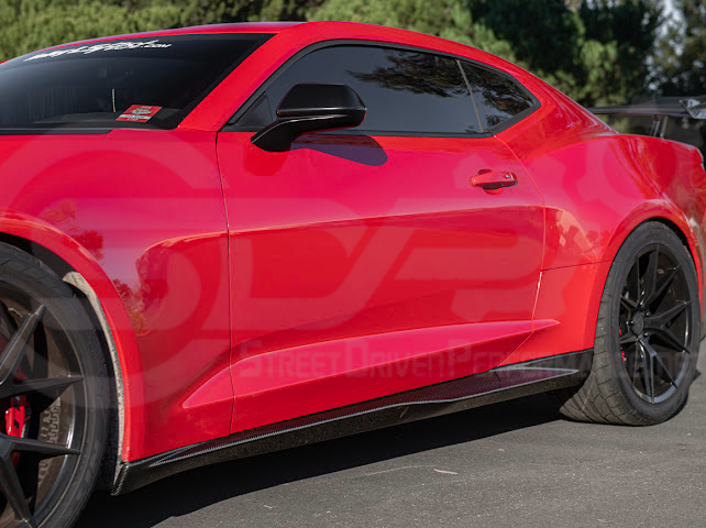 2016-2024 6TH GEN CAMARO ZL1 SIDE SKIRTS ROCKER PANLES GROUND EFFECTS