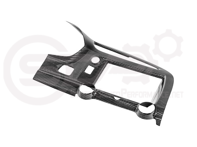 2014-2019 CHEVROLET CORVETTE C7 | FACTORY STYLE DRY CARBON FIBER CENTER INFOTAINMENT INSTRUMENT PANEL CLUSTER TRIM PLATE COVER OVERLAY