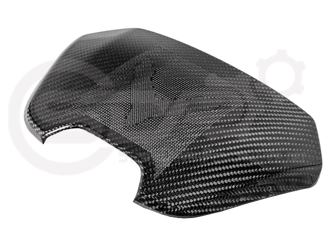 2020-Present Corvette C8 Coupe Models | GM Factory Style CARBON FIBER Interior Console Waterfall Lower Speaker Grille Trim Cover With Corvette Logo