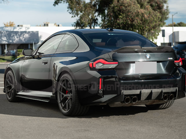 2023-UP BMW G87 M2 | FACTORY STYLE CARBON FIBER REPLACEMENT REAR BUMPER REFLECTOR TRIM PAIR