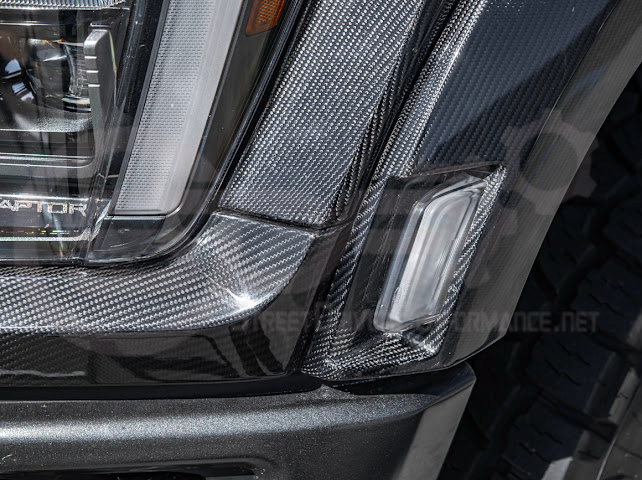 2021-UP F-150 RAPTOR | FACTORY STYLE CARBON FIBER SIDE FENDERS & VENTS REPLACEMENT