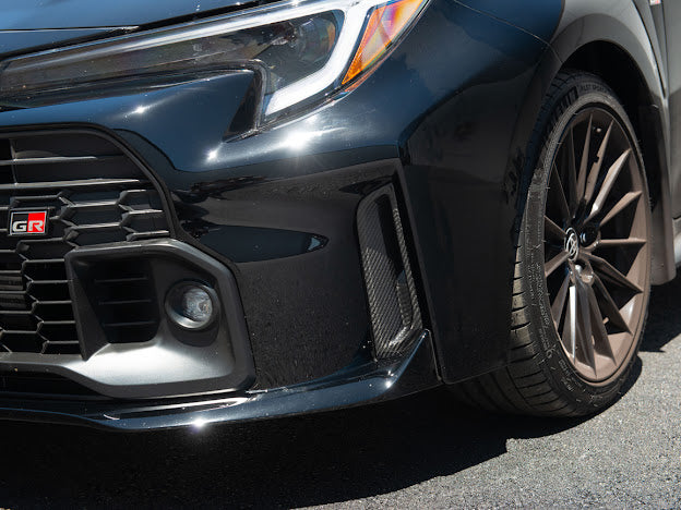 2023-UP TOYOTA GR COROLLA | FACTORY STYLE CARBON FIBER FRONT BUMPER SIDE VENT REPLACEMENT (PAIR)
