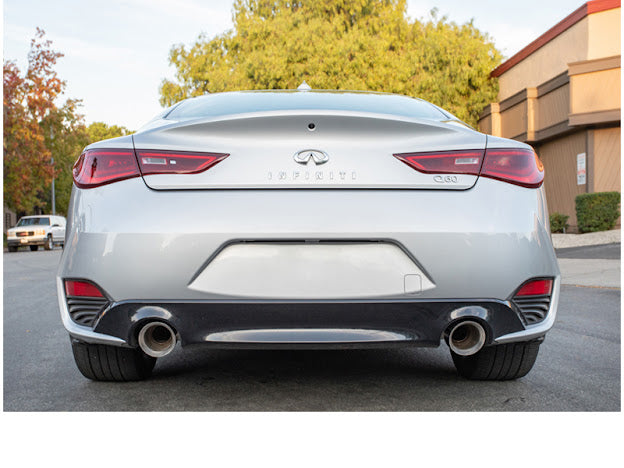 2017-UP INFINITI Q60 MUFFLER DELETE DUAL TIPS EXHAUST