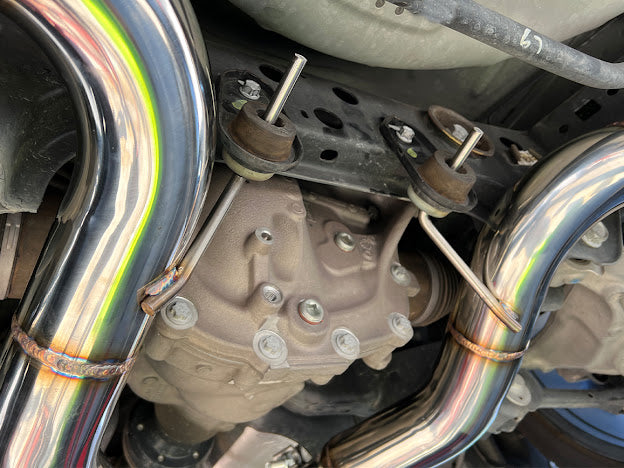 2015-2023 FORD MUSTANG MUFFLER AXLE BACK DUAL BURNT TIPS EXHAUST