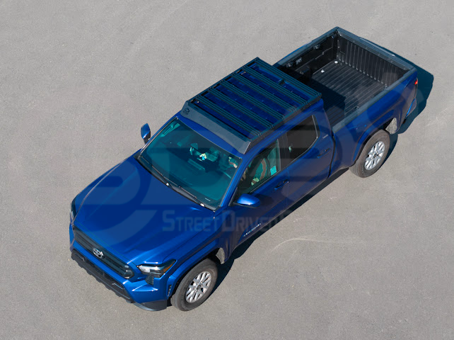 2016-2023 Toyota Tacoma | Extreme Off-Road Version 2 Carbon Steel Black Top Roof Rack Cargo Luggage Carrier