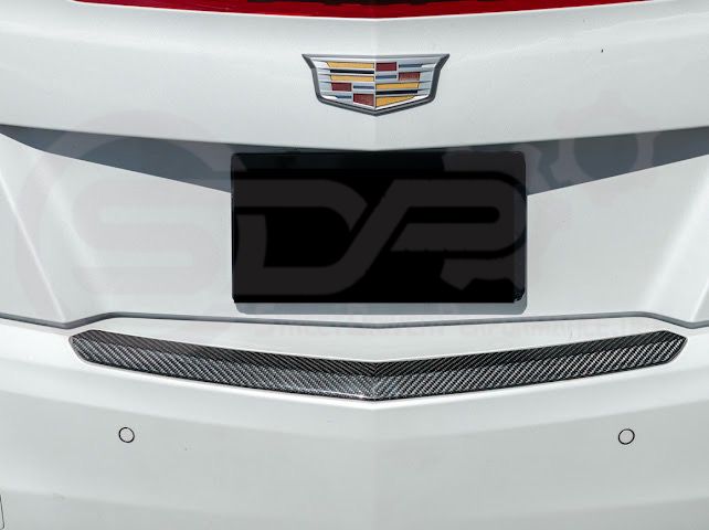 2015-2019 CADILLAC ATS / ATS-V COUPE | FACTORY STYLE CARBON FIBER REAR TRUNK DECKLID APPLIQUÉ INSERT TRIM REPLACEMENT