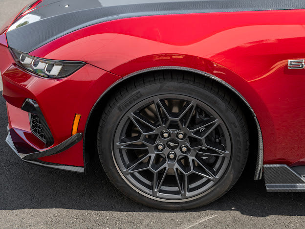 2024-UP FORD MUSTANG S650 | GT350R PERFORMANCE STYLE CARBON FIBER FENDER FLARES MUD FLAPS