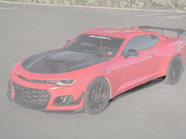 2016-2024 6TH GEN CAMARO ZL1 SIDE SKIRTS ROCKER PANLES GROUND EFFECTS