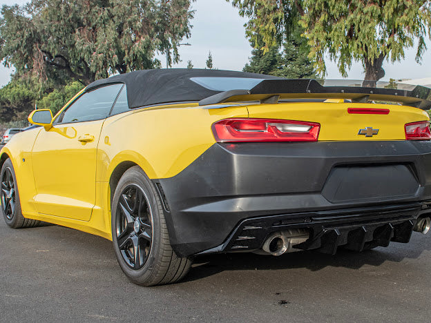 2010-2013 5TH GEN CAMARO GM FLUSH MOUNT WING SMOKE TINTED WICKERBILL