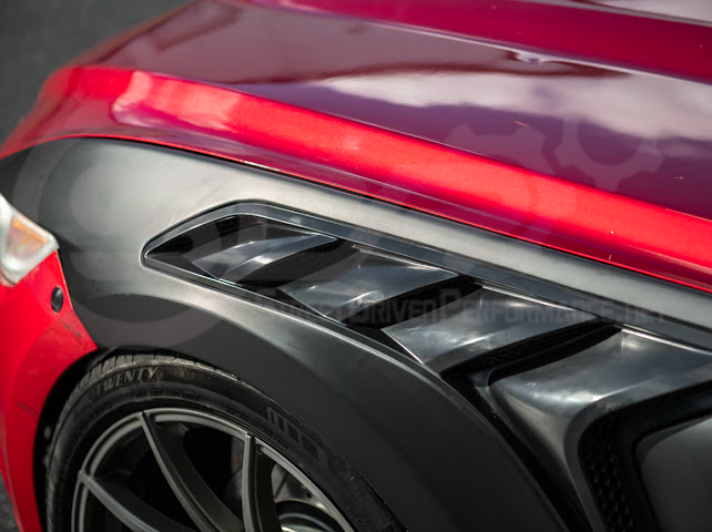 2015-2017 FORD MUSTANG S550 | GTD STYLE PRIMED BLACK FRONT SIDE VENTED FENDERS