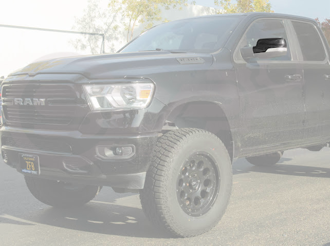 2019-UP RAM 1500 | FACTORY STYLE DRY CARBON FIBER TAPE ON SIDE MIRROR CAP COVERS PAIR