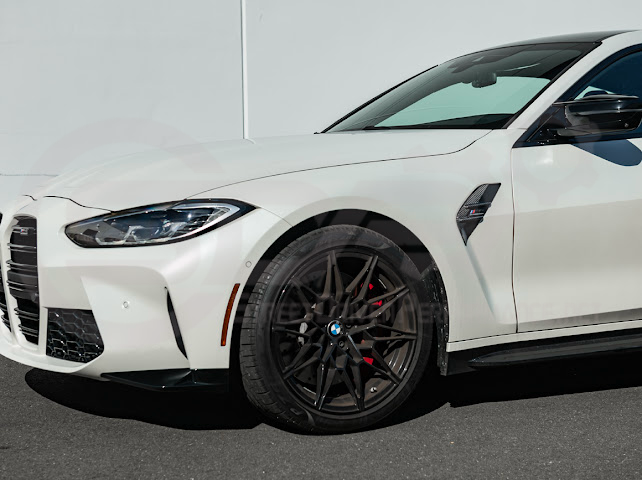 2021-UP BMW G82 G83 M4 | FACTORY REPLACEMENT CARBON FIBER SIDE FENDER VENT TRIM COVERS PAIR