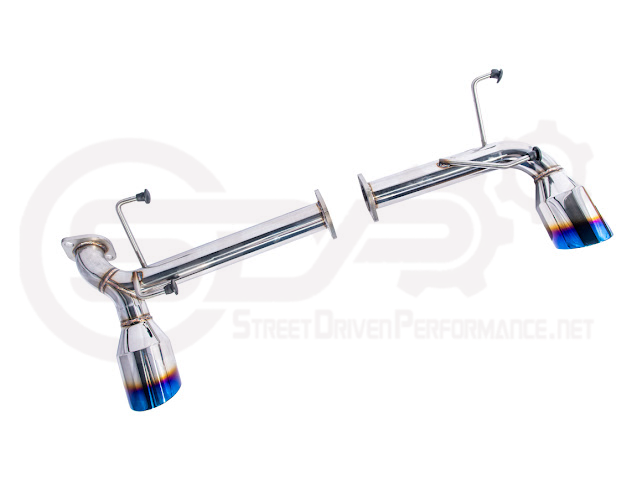 2013-2021 SCION FRS, SUBARU BRZ, TOYOTA 86 | MUFFLER DELETE AXLE BACK DUAL EXHAUST (CHROME TIPS OR BURNT BLUE TIPS)