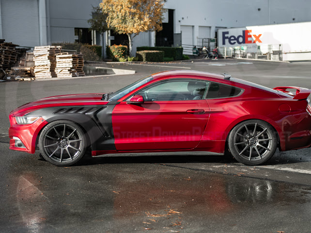2015-2017 FORD MUSTANG S550 | GTD STYLE PRIMED BLACK FRONT SIDE VENTED FENDERS