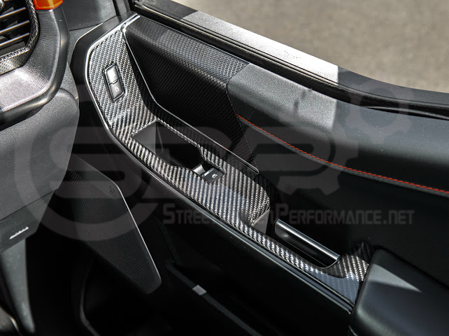 2021-UP FORD F-150 | FACTORY STYLE CARBON FIBER FRONT DOOR GLASS LIFTING PANEL COVER