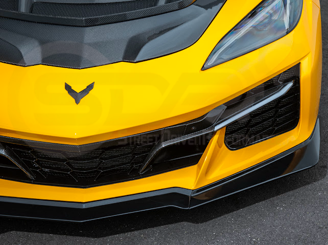 2023-Up Corvette C8 Z06 | Z07 Extended Package CARBON FIBER Front Lip Splitter Ground Effects