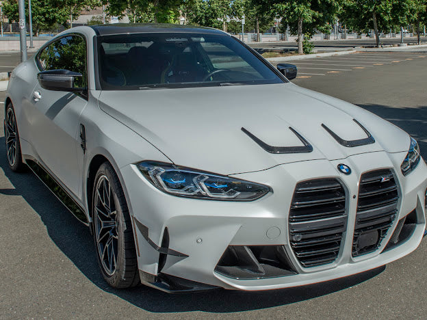2021-UP BMW G80 M3 & G82 / G83 M4 | M-PERFORMANCE STYLE CARBON FIBER FRONT HOOD SCOOP VENTS