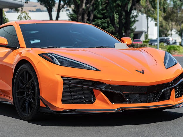 2023-Up Corvette C8 Z06 & E-Ray | “Z07 Performance Package” PAINTED CARBON FIBER Lip Splitter Ground Effects with Canards