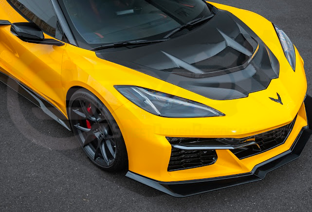 2023-Up Corvette C8 Z06 | Z07 Extended Package CARBON FIBER Front Lip Splitter Ground Effects