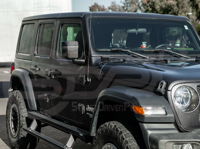 2018-UP JEEP WRANGLER GLADIATOR CARBON FIBER MIRROR CAP COVERS PAIR