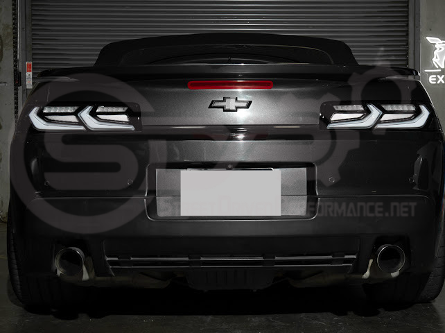 2014-2015 CHEVROLET CAMARO | GM C8 CORVETTE STYLE SEQUENTIAL SIGNAL LED REAR TAILLIGHT PAIR (CLEAR OR SMOKE TINTED LENSES)