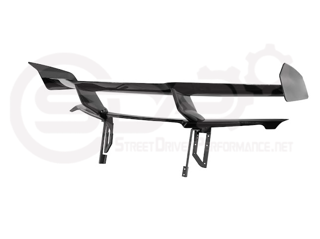 2020-UP CORVETTE C8 STINGRAY & Z51 | ZR1 STYLE CARBON FLASH REAR HIGH WING SPOILER BRACKET