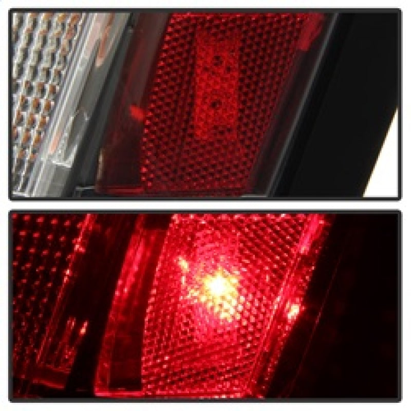 Spyder 05-07 Chrysler 3000C Version 2 Light Bar LED Tail Lights - Red Clear (ALT-YD-C305V2-LED-RC)
