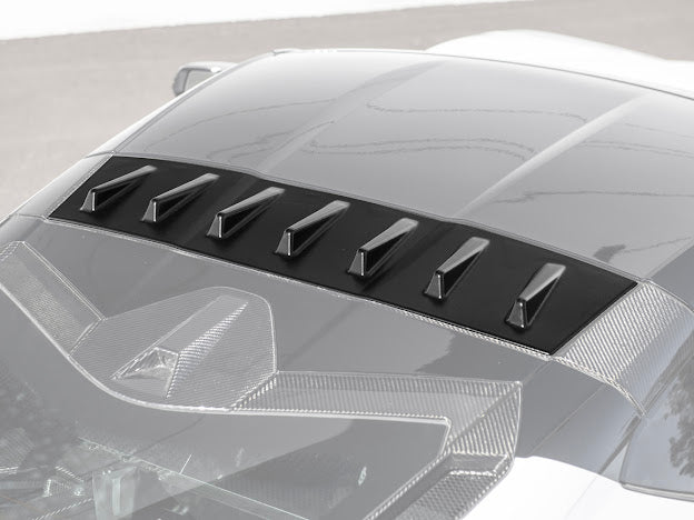 2020+ CHEVROLET CORVETTE C8 COUPE | CARBON FIBER REAR ROOF WING SPOILER VORTEX GENERATORS