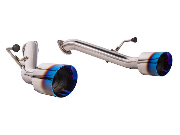 2023-PRESENT NISSAN 400Z RZ34 | MUFFLER DELETE AXLE BACK DUAL TIPS EXHAUST (CHROME OR BURNT BLUE TIPS)