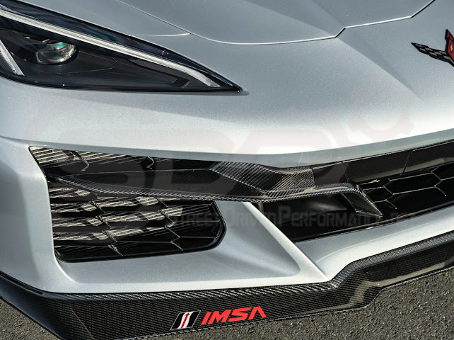 2023+ CHEVROLET CORVETTE C8 Z06 | CARBON FIBER FRONT BUMPER GRILLE INSERT PAIR