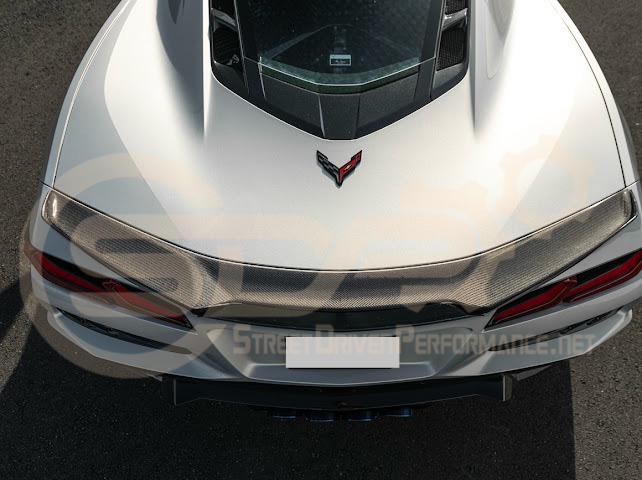 2023-Up Corvette C8 Z06 | Jake Skull Logo Rear Wickerbill Spoiler Wing