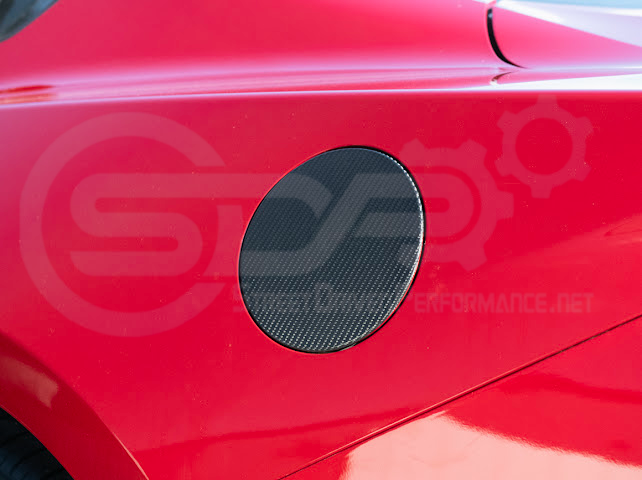 2024-UP FORD MUSTANG S650 | FACTORY STYLE DRY CARBON FIBER SIDE FENDER FUEL TANK GAS LID COVER