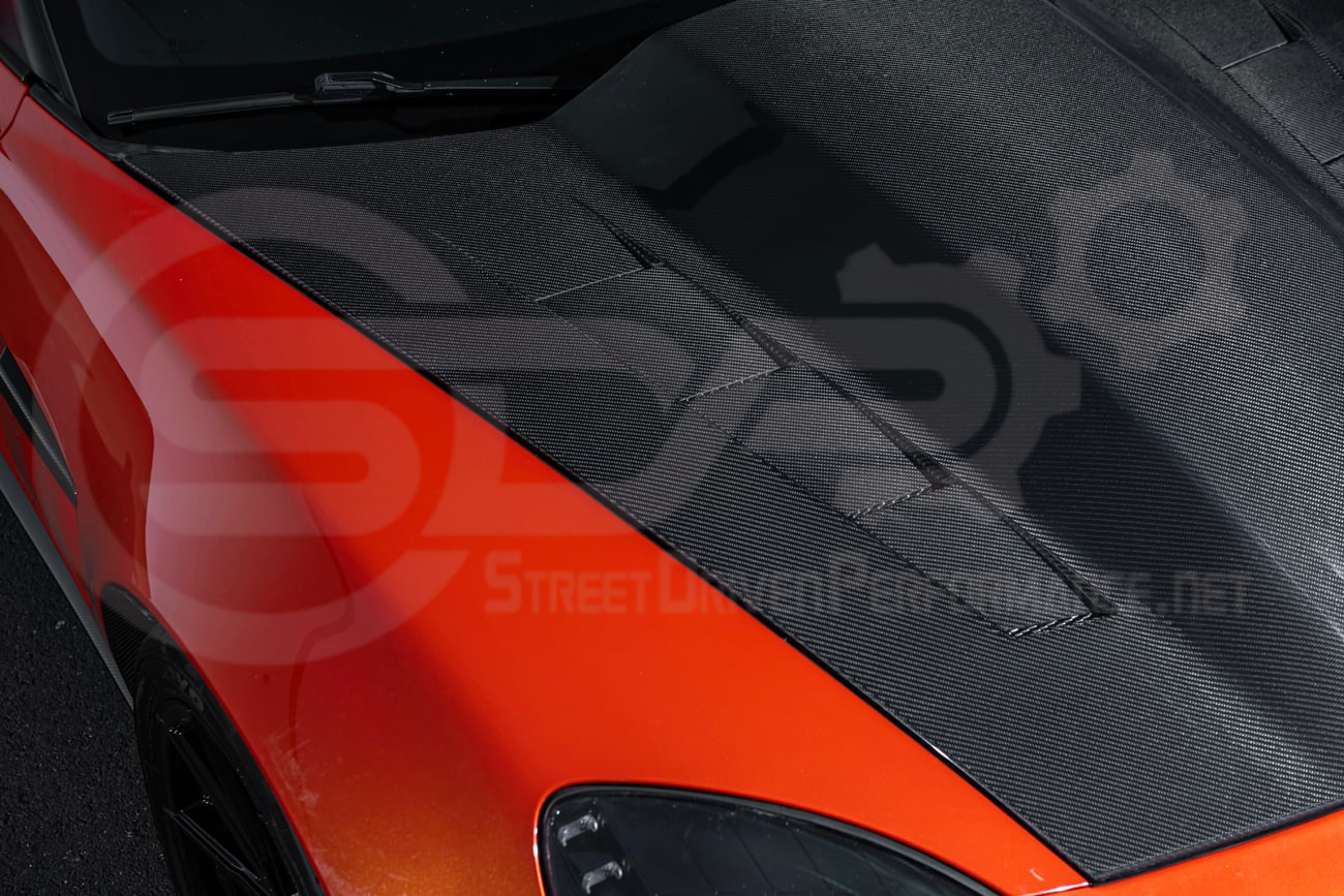 2005-2013 CHEVROLET CORVETTE C6 | SDP PERFORMANCE STYLE CARBON FIBER VENTED COWL HOOD