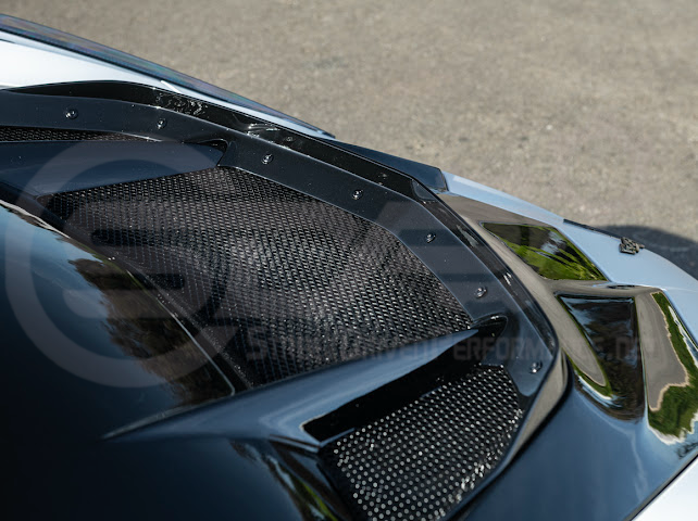 2020-PRESENT CHEVROLET CORVETTE C8 | ZR1 REPLICA STYLE CARBON FLASH FRONT VENTED HOOD