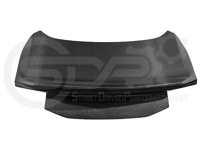 2024-Up Ford Mustang S650 | Factory Integrated Ducktail Style Carbon Fiber Replacement Rear Trunk Lid