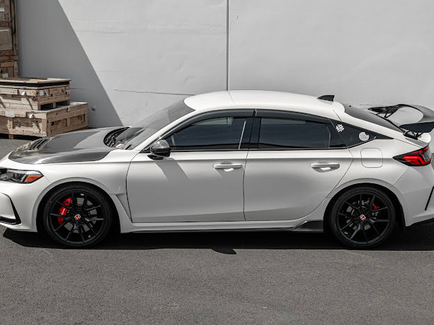 2022-UP HONDA CIVIC TYPE R | JDM STYLE CARBON FIBER SIDE SKIRTS ROCKER PANELS GROUND EFFECTS