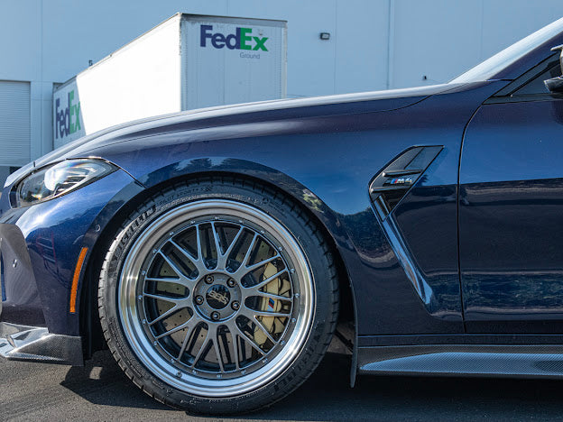 2021-Up BMW G80 M3 & G82 / G83 M4 | M-Performance Style CARBON FIBER 3-Piece Front Bumper Lip Splitter Ground Effects