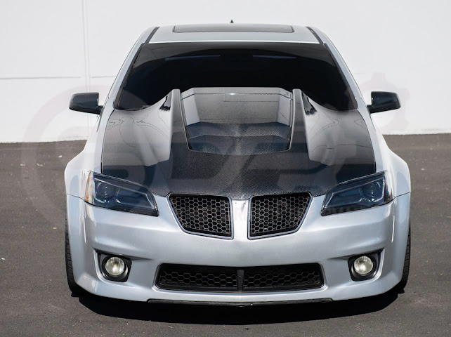 2008-2009 PONTIAC G8 CARBON FIBER ZR1 STYLE FRONT VENTED COWL HOOD