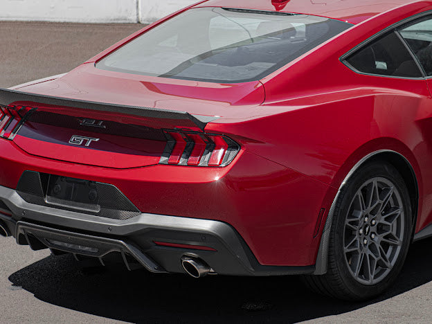 2024-UP FORD MUSTANG S650 | CARBON FIBER REAR TRUNK DUCKTAIL INTEGRATED WING SPOILER MODULE