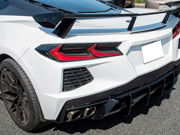 2020+ CORVETTE C8 Z51 REAR LOWER DIFFUSER FINS *ADD-ON*