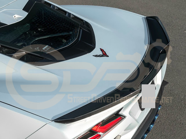 2023-Up Corvette C8 Z06 | Jake Skull Logo Rear Wickerbill Spoiler Wing
